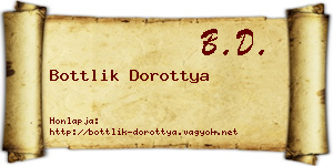 Bottlik Dorottya névjegykártya